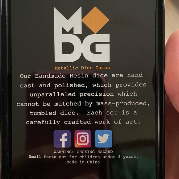 Handmade dice set red - Picture 6 of 6